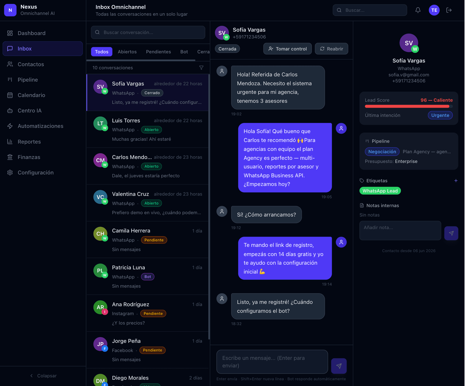 Omnichannel Inbox